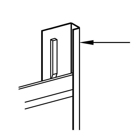 Image de Aansluitprofiel 45/15/8 L=3M Alu C01 Everest Wit