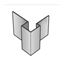 Picture of outer corner Asymmetrisch L=3M Alu C18 Slate grey