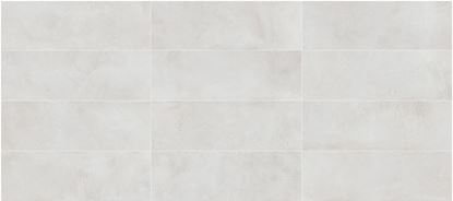 Image de Wandtegel Saloni - Metallo blanco 30x90