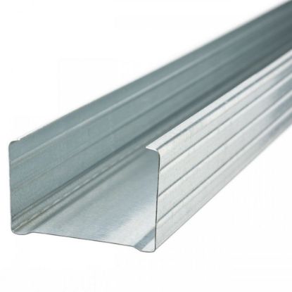 Afbeeldingen van Metal stud verticaal C-profiel 50mm x 2.6m