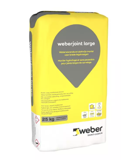 Image de Weber joint large staalgrijs voegmortel 25kg