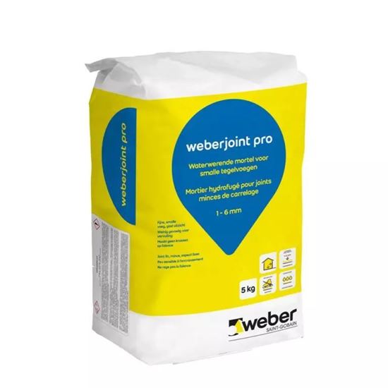 Image de Weber joint pro parelgrijs 25kg binnen - vloer/wand - smalle voegbreedte