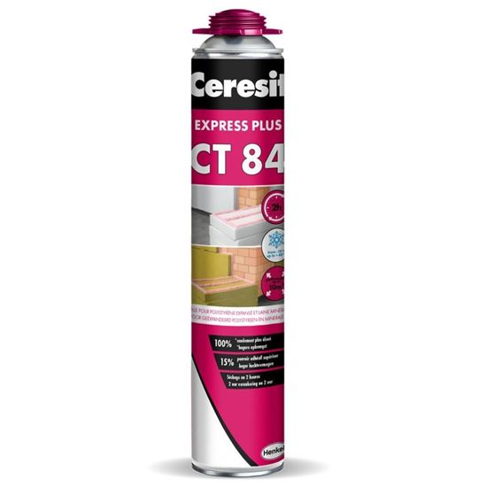 Image de Crepi Ceresit CT84 Express - colle polyuréthane pour XPS en EPS - 850ml