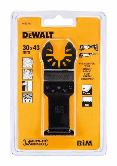 Afbeeldingen van DeWalt Zaagblad Voor Multi-Tool Voor Hout Met Nagels - 43x30mm (1st)