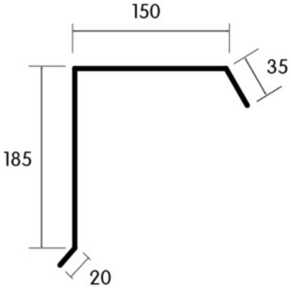 Picture of Roof plate wind spring side universal L+R anthracite
