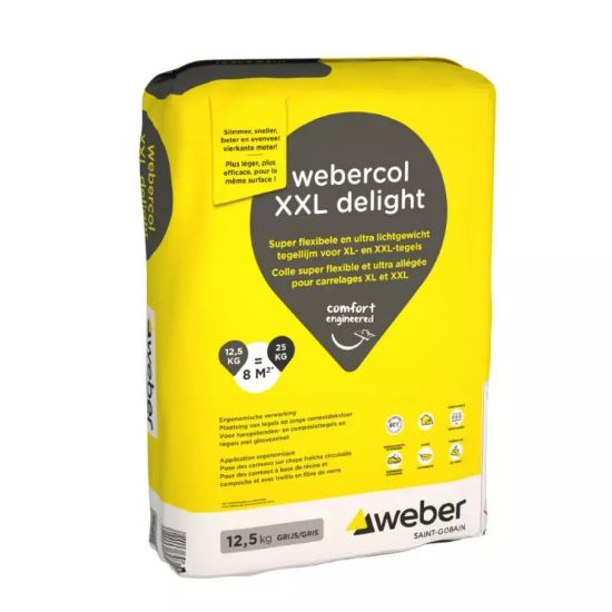 Afbeeldingen van Webercol XXL Delight Grijs 12.5 kg