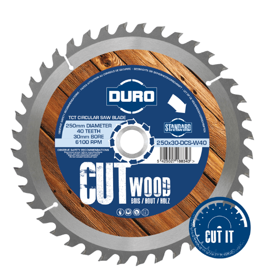 Afbeeldingen van DURO CIRKELZAAG VOOR HOUT 230x30-DCS-W40 CK118