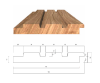 Image de Thermowood Elsa Ayous 3650x142x20 (nuttig 132mm)