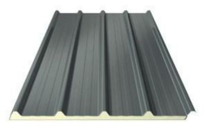 Afbeeldingen van Ecopaneel antraciet GS40 met 3cm 5.10m