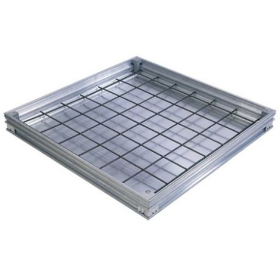 Image de Alucover tegeldeksel gas-& waterdicht 80x80 kadermaat 70x70 Putmaat