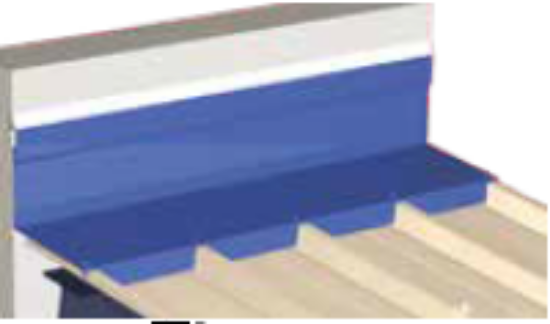 Picture of Profielplaat Hulpstuk Antraciet Nok Solin Aansluiting Verticale Muur GS40