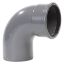 PVC BOCHT Ø200 90° M/S
