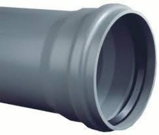 Image de PVC Buis grijs 6.2 + rubberMOF SN2 3M Ø315