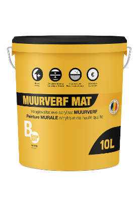 Afbeeldingen van Bouwpunt De Witte Eindlaag Verf Mat Wit 10L