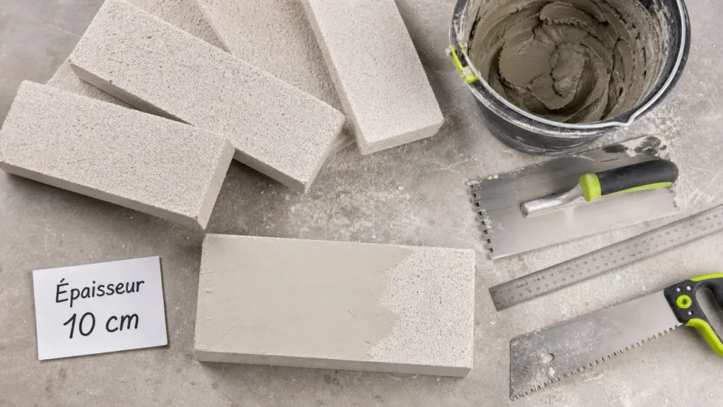 5, 7, 10, 15 ou 20 cm : quelle épaisseur de bloc béton cellulaire choisir ?