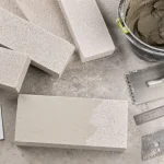 Bloc beton cellulaire 10 cm sur chantier