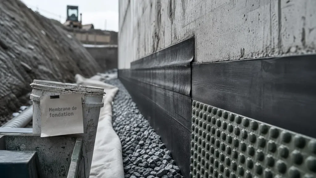 Membrane de fondation : étanchéité ou drainage, le choix qui protège les murs enterrés