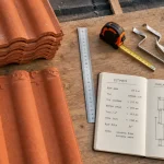 Prix tuile plate : tuiles plates en terre cuite sur chantier