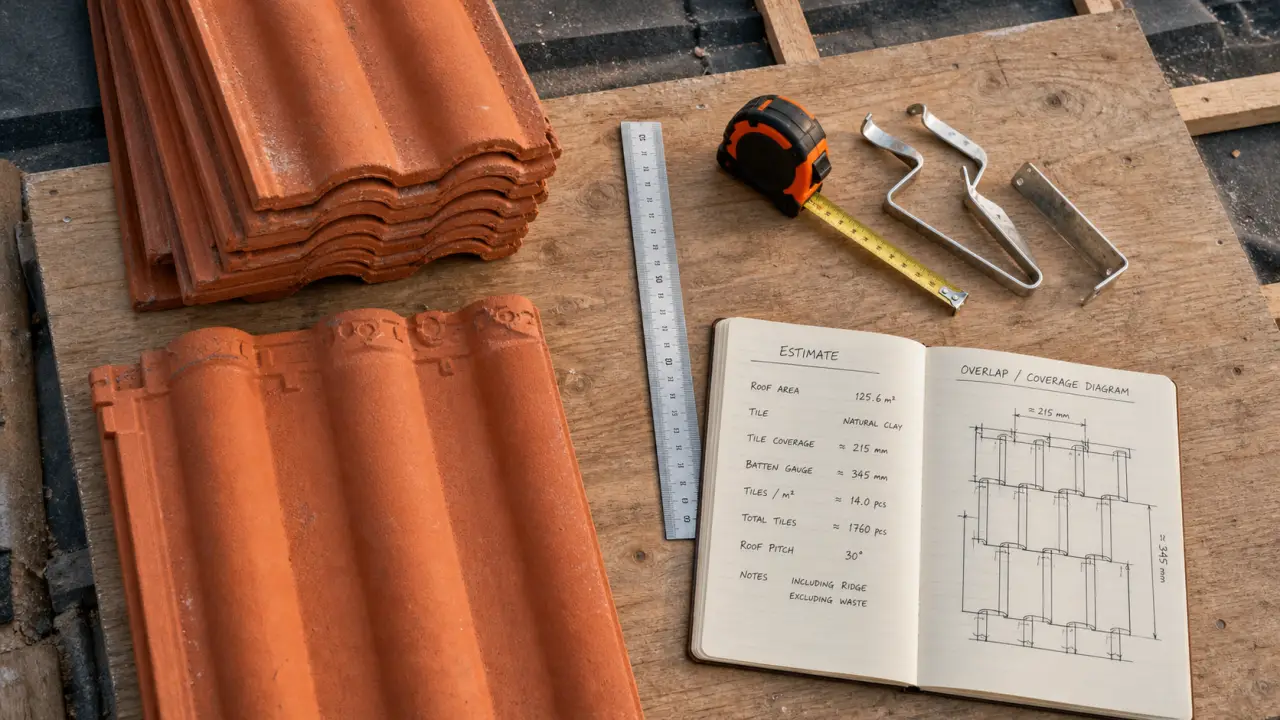 Prix tuile plate : tuiles plates en terre cuite sur chantier