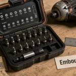 Visseuse a choc embout 1/4'' et 25 mm : coffret d’embouts à chocs en photo