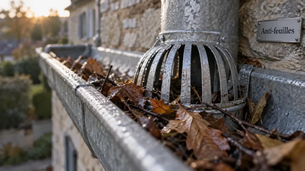 Crapaudine de gouttière : le bon diamètre pour bloquer les feuilles sans freiner l’eau