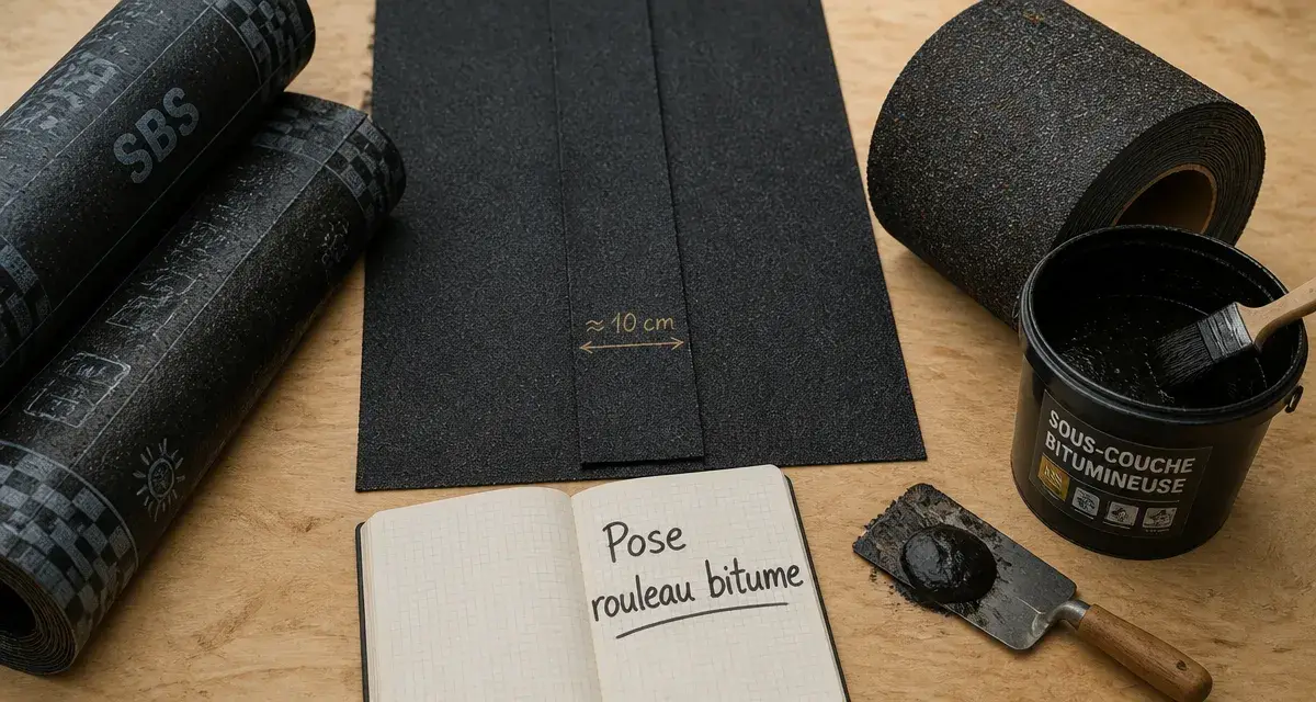 Rouleaux bitume pour toit : pose de membrane bitumineuse