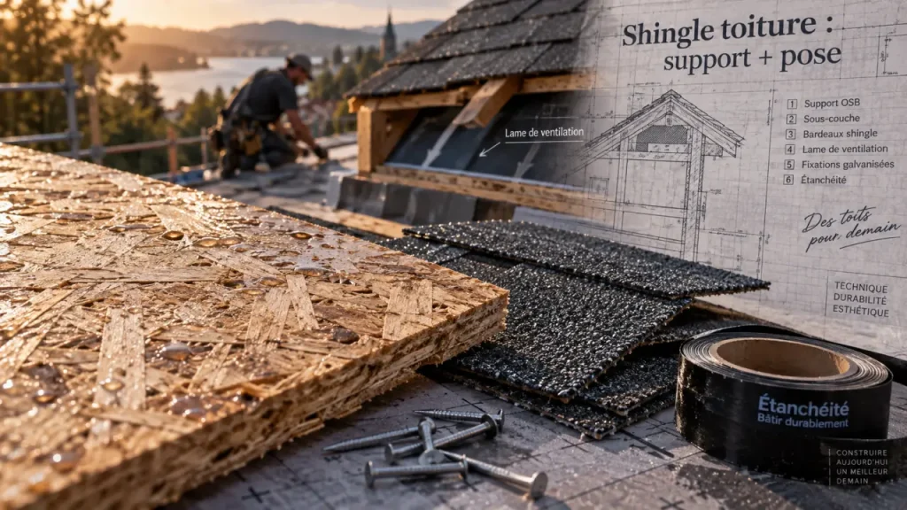 Le shingle toiture protège bien, mais il isole peu sans complément