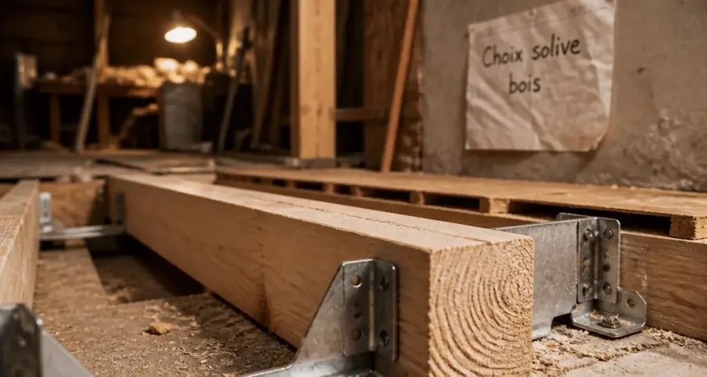 Solives en bois : comment calculer la section et choisir l&rsquo;essence pour un plancher durable