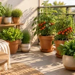Balcon productif : pots et plantes adaptés