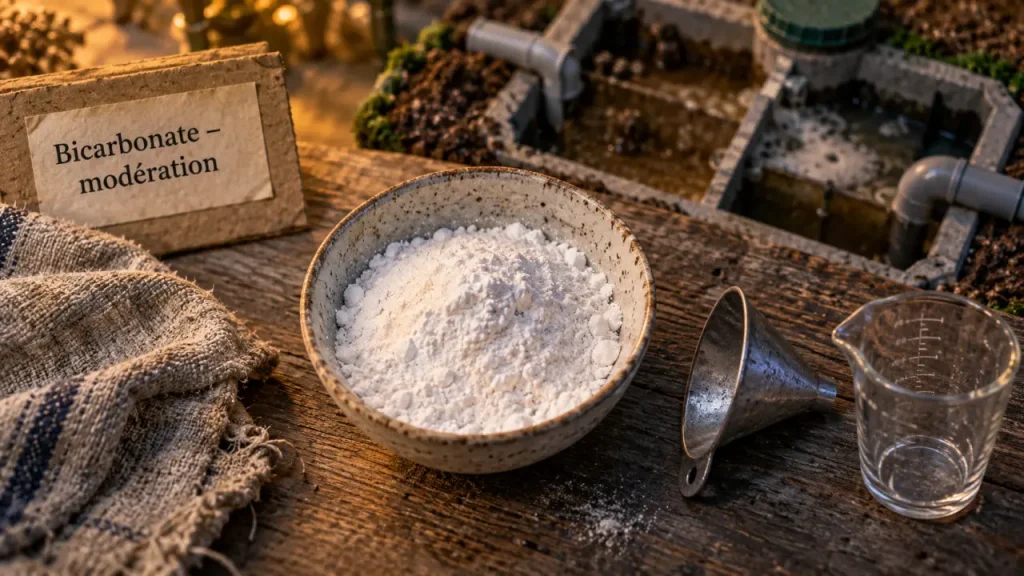 Bicarbonate de soude et fosse septique : naturel à la maison, risqué en entretien régulier