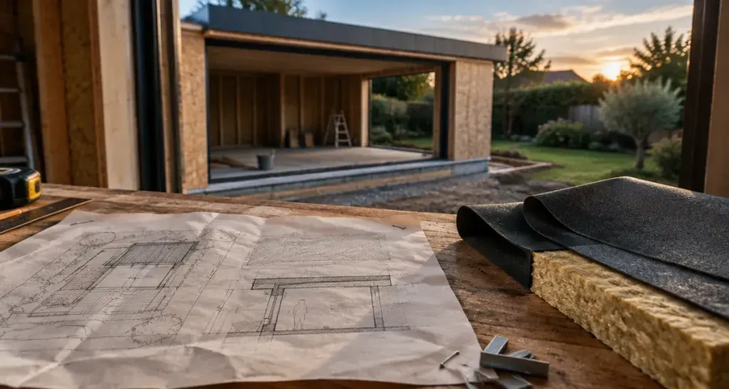 Extension maison toit plat de 20 m² : l’urbanisme décide entre déclaration préalable et permis