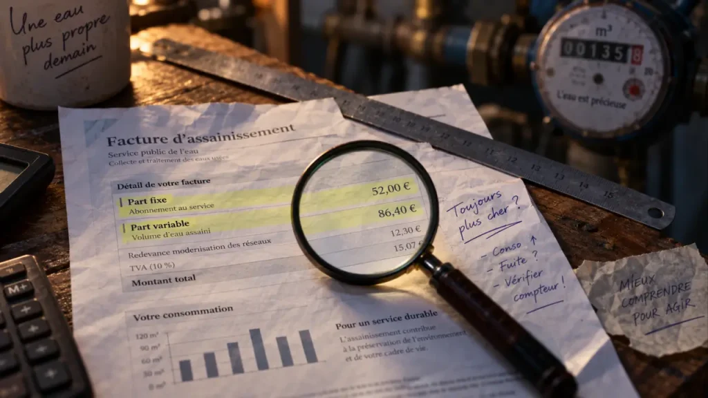 Facture d’assainissement : quatre contrôles pour vérifier le montant