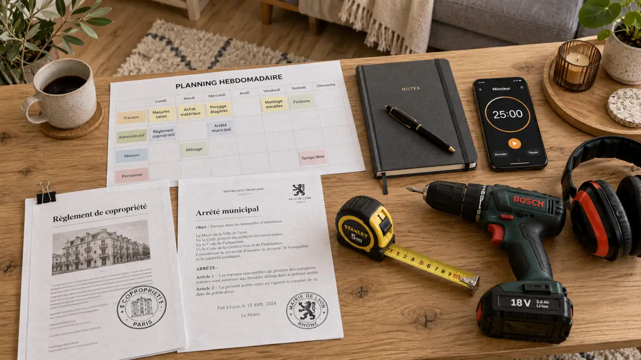 Horaires travaux en copropriété, dimanche matin non autorisé